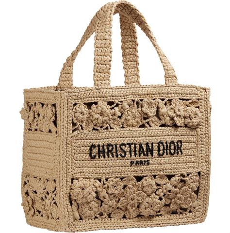 christian dior bag basket|christian dior raffia bag.